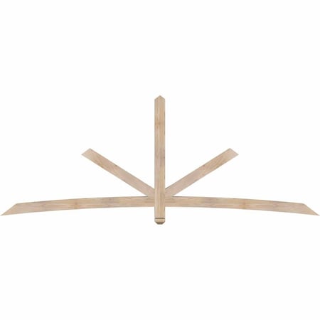 Ekena Millwork Alberta Smooth Timber Gable Bracket, Douglas Fir, 108"W x 40"H x 3 1/2"D x 3 1/2"F, 9/12 Pitch GBW108X40X0404ALB00SDF